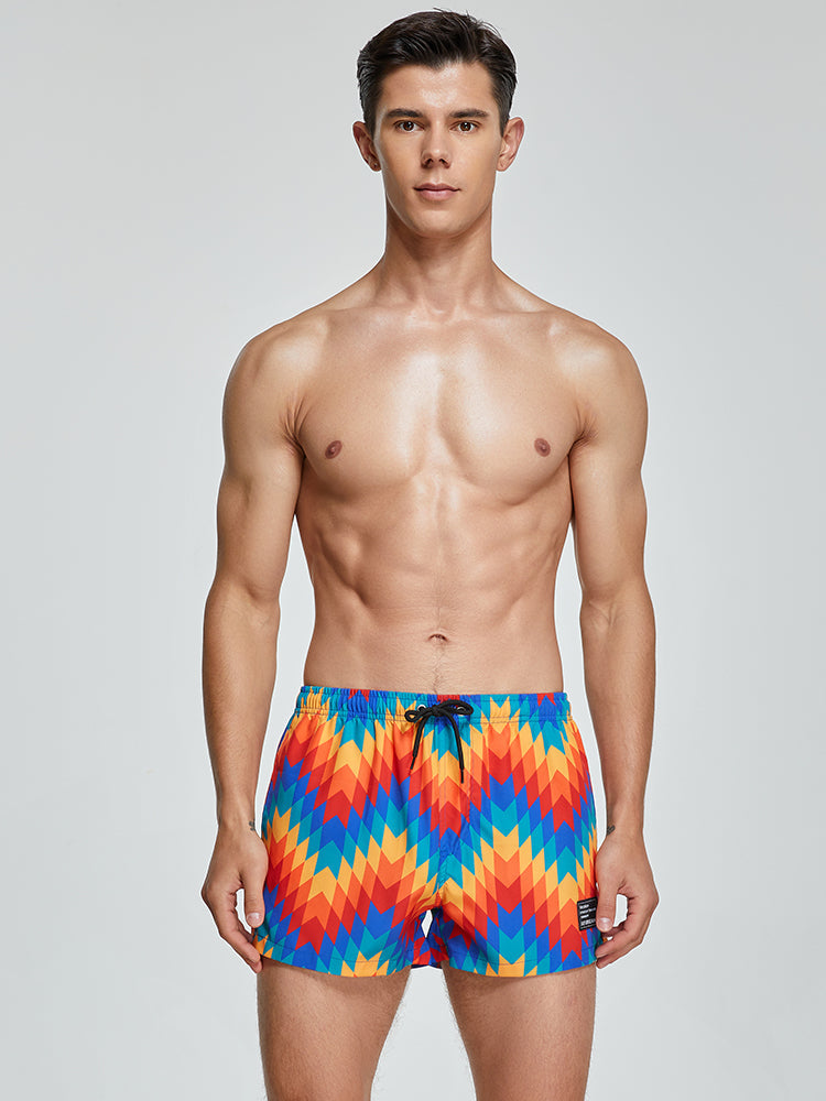 Men's Quick-drying Board Shorts With Drawstring