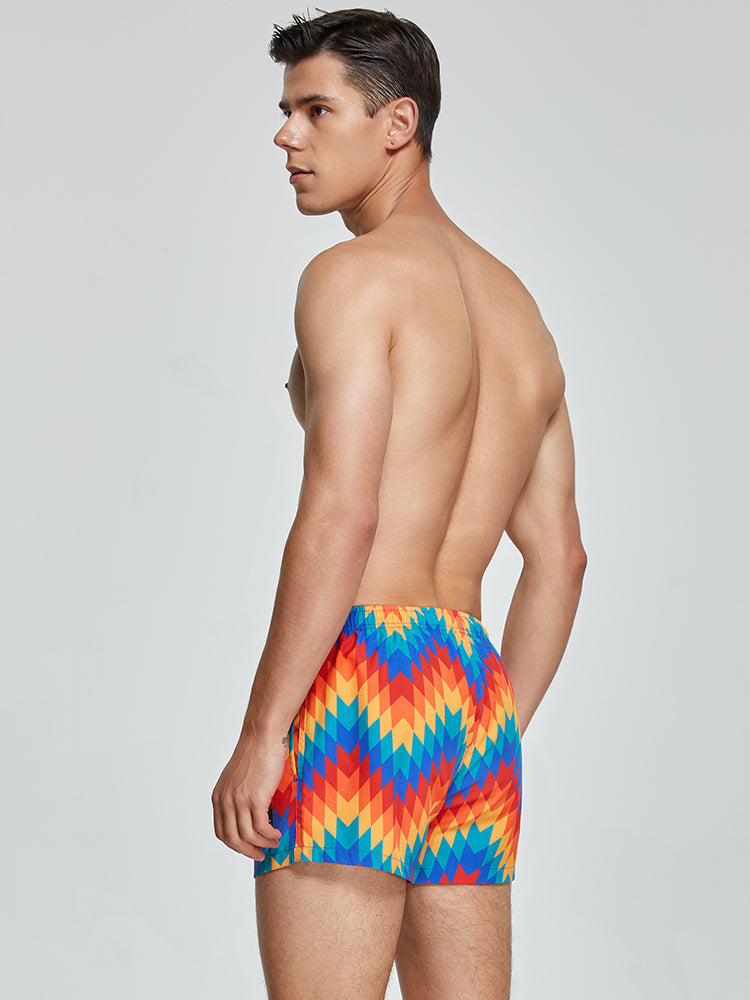 Men's Quick-drying Board Shorts With Drawstring