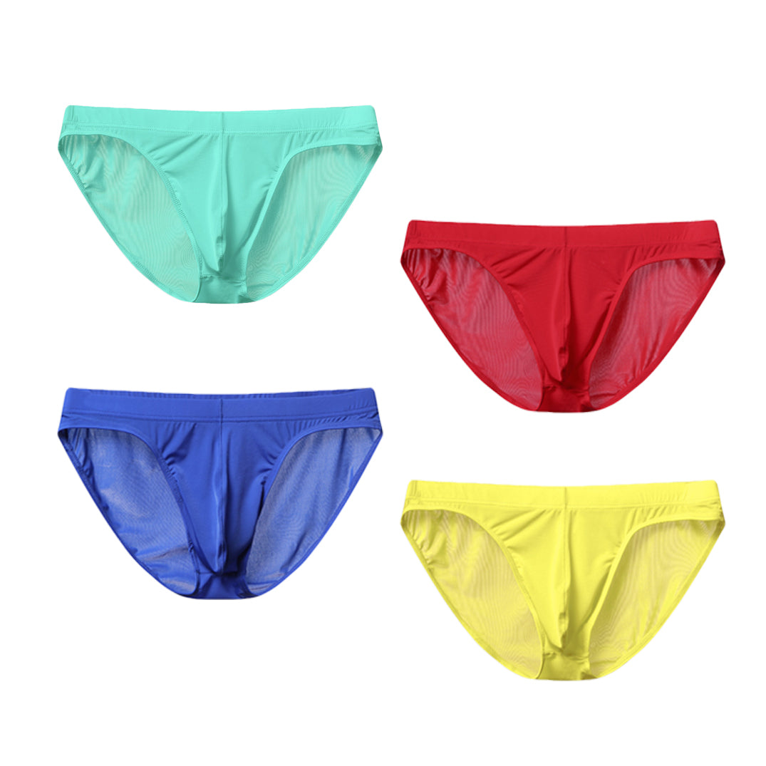 Low Waist Ice Silk Transparent Seamless Underwear