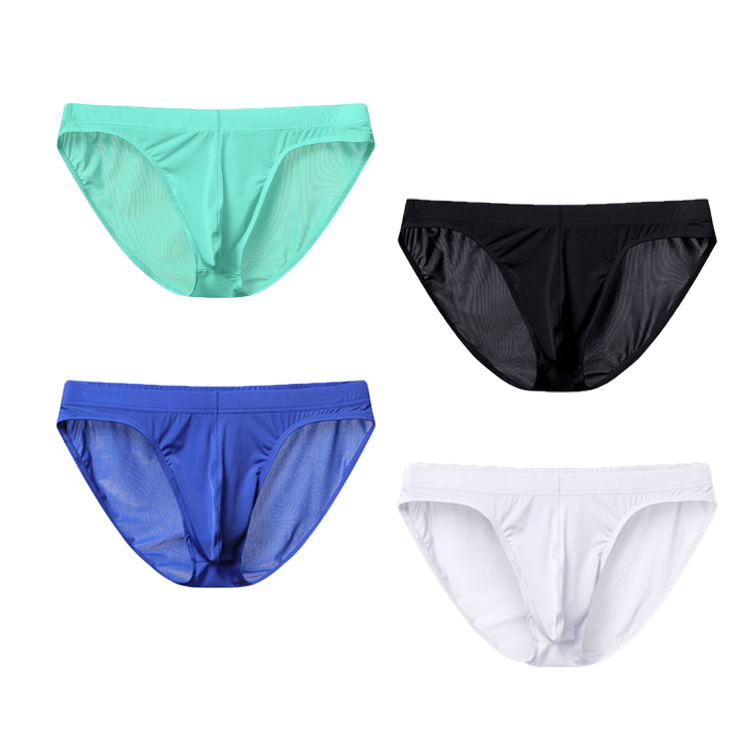 Low Waist Ice Silk Transparent Seamless Underwear