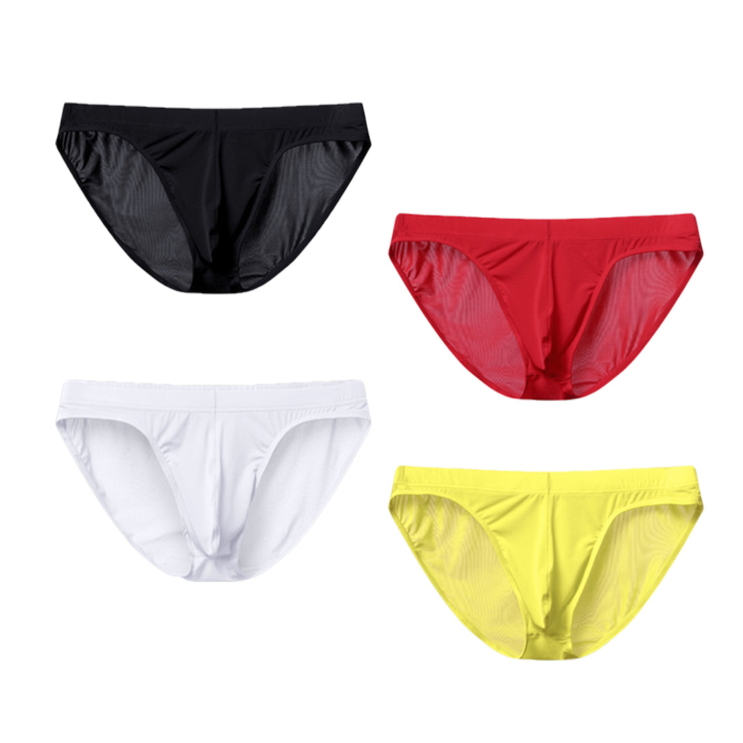 Low Waist Ice Silk Transparent Seamless Underwear