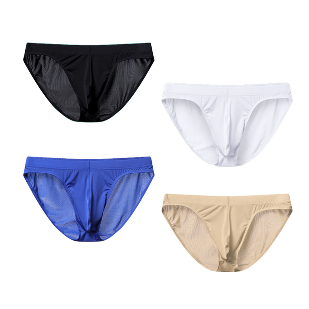Low Waist Ice Silk Transparent Seamless Underwear