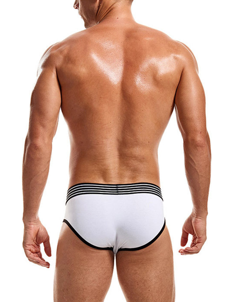 Men’s Spliced Color Pouch Briefs