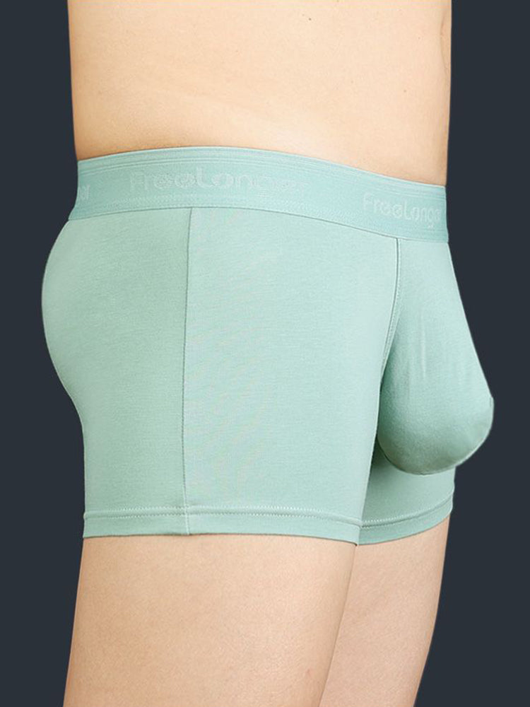 FreeLonger Men’s Microfibre Cotton Big Pouch Trunks
