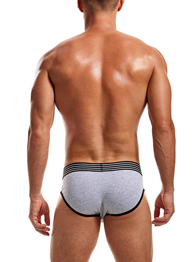 Men’s Spliced Color Pouch Briefs