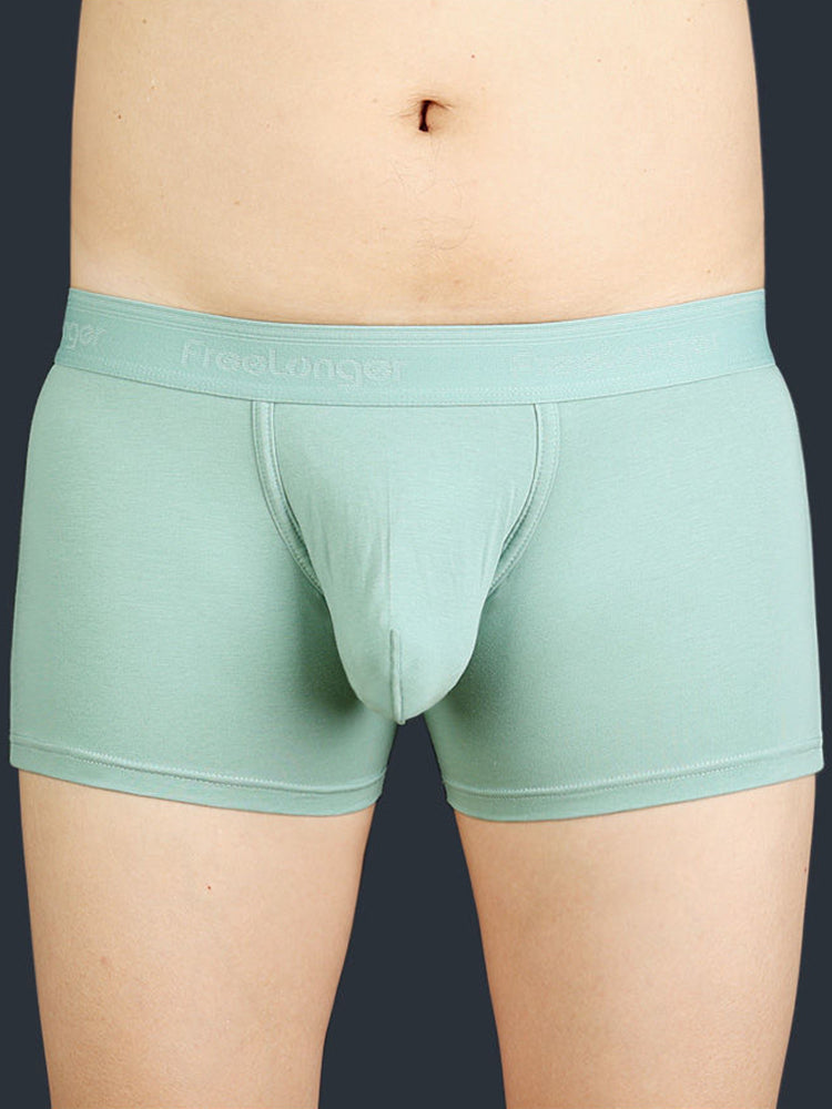 FreeLonger Men’s Microfibre Cotton Big Pouch Trunks