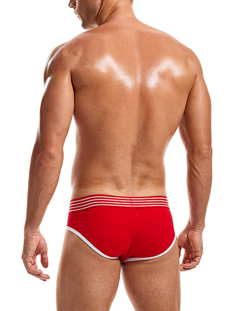 Men’s Spliced Color Pouch Briefs