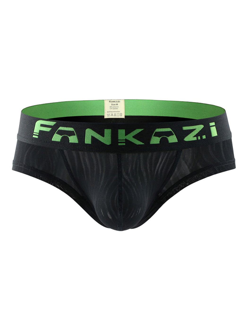 Men's Dark Stripes Comfortable U Convex Briefs
