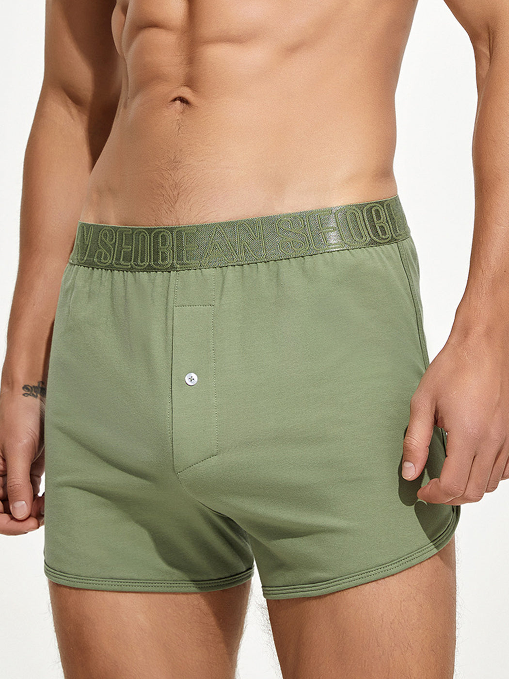 Men’s Knitted Boxers With Button Fly