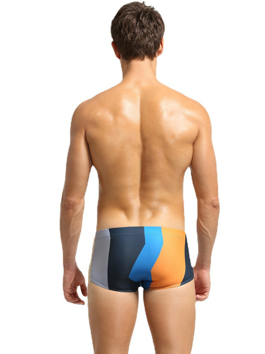 Block Patchwork Swimming Trunks