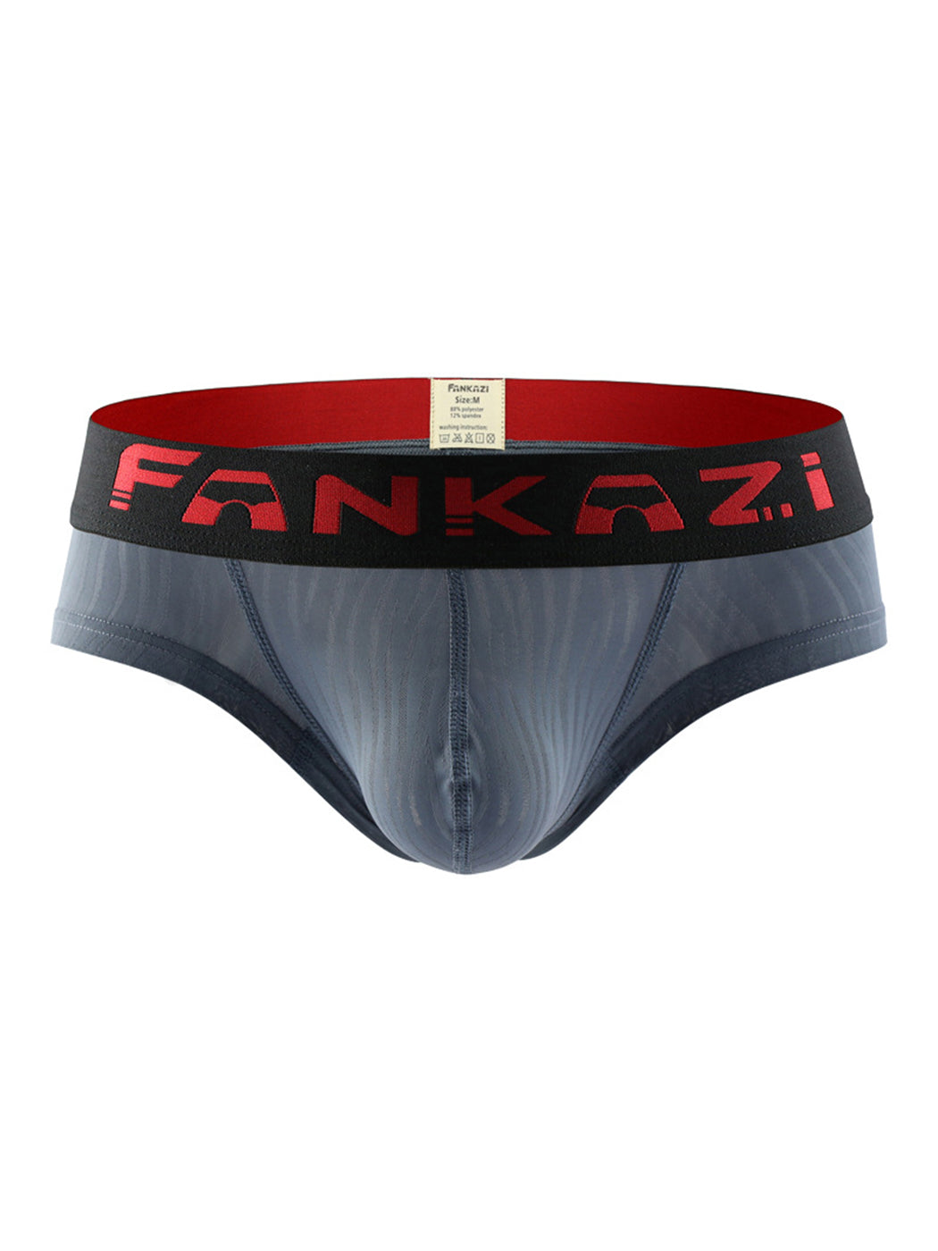 Men's Dark Stripes Comfortable U Convex Briefs