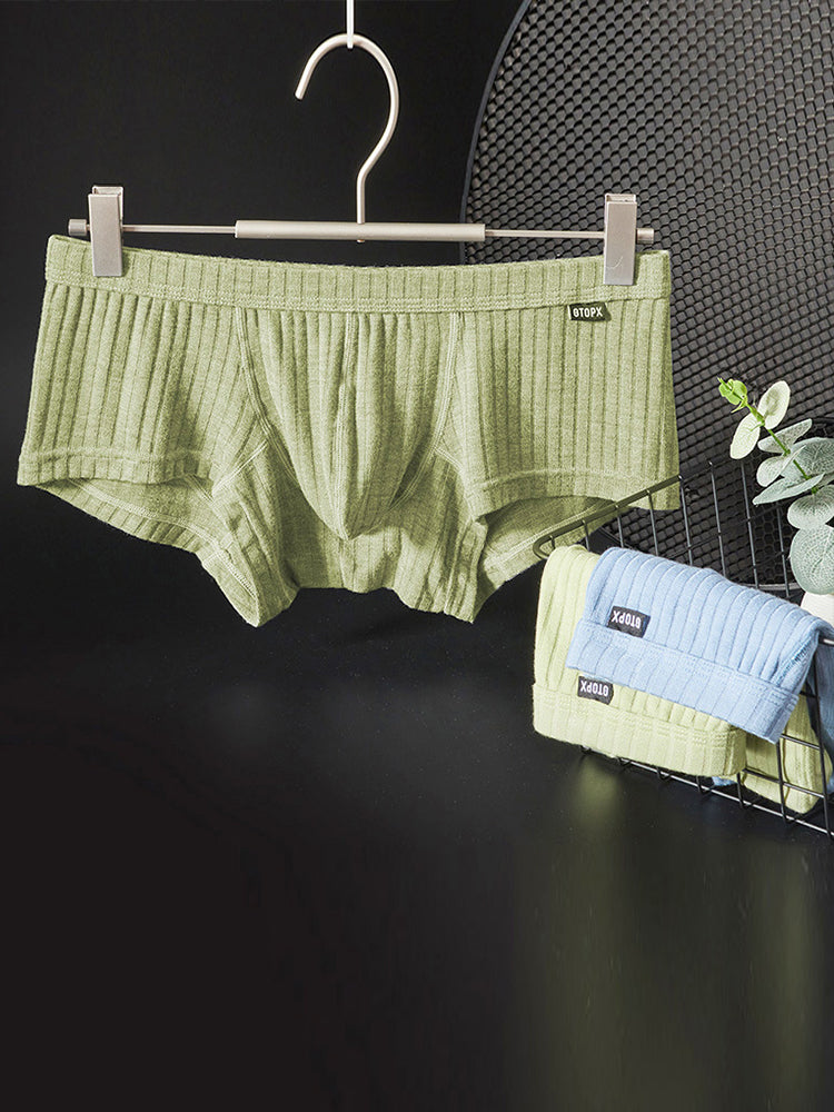 Men's Threaded Fabric U-Raised Low Rise Trunks