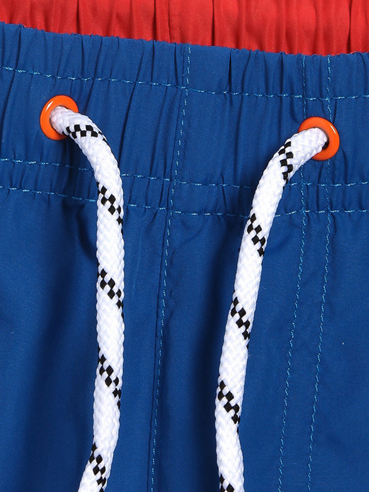 Men’s Drawstring Waist Beach Board Shorts