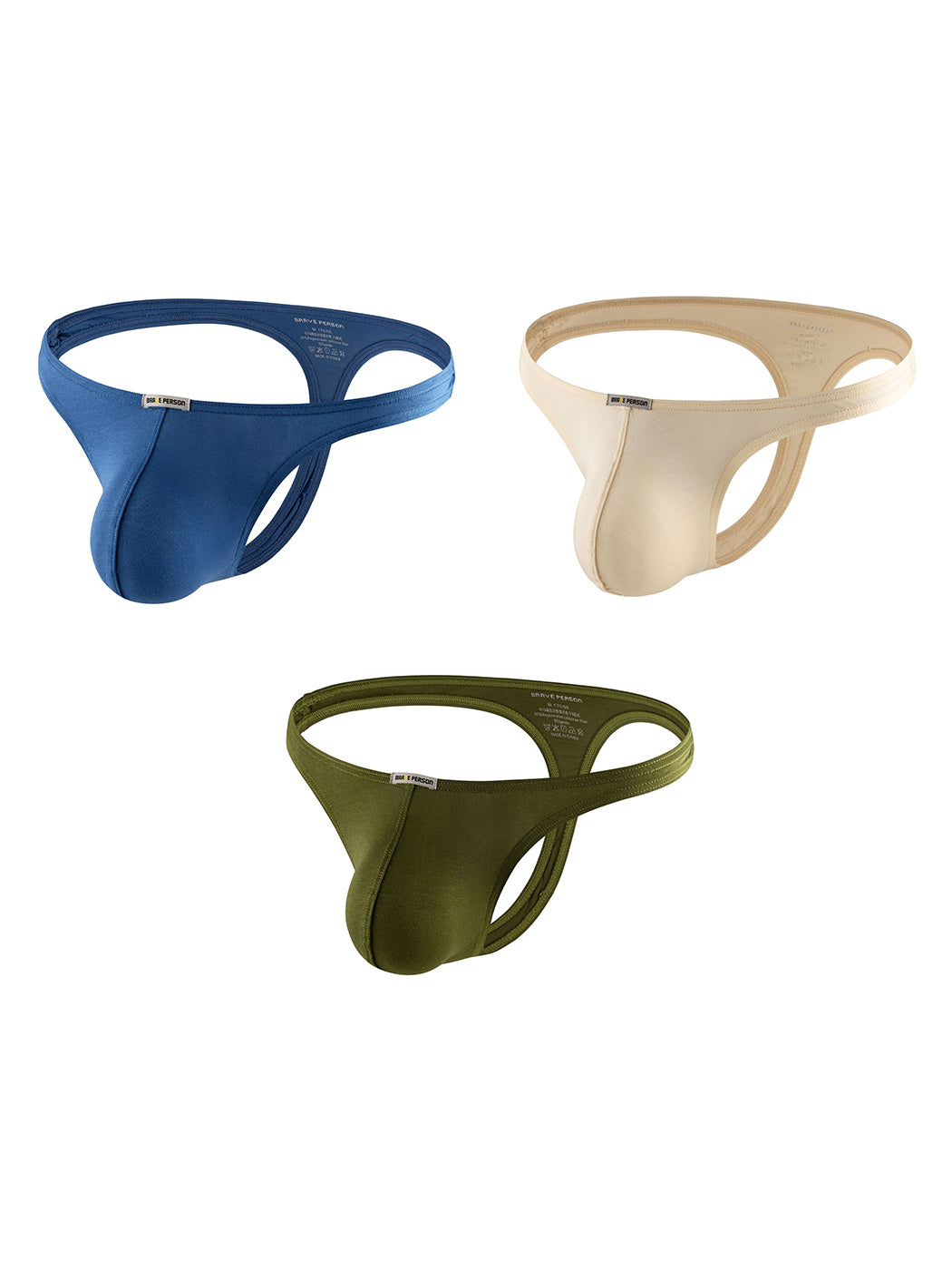 3-Pack Men's Simpls T-back Thong