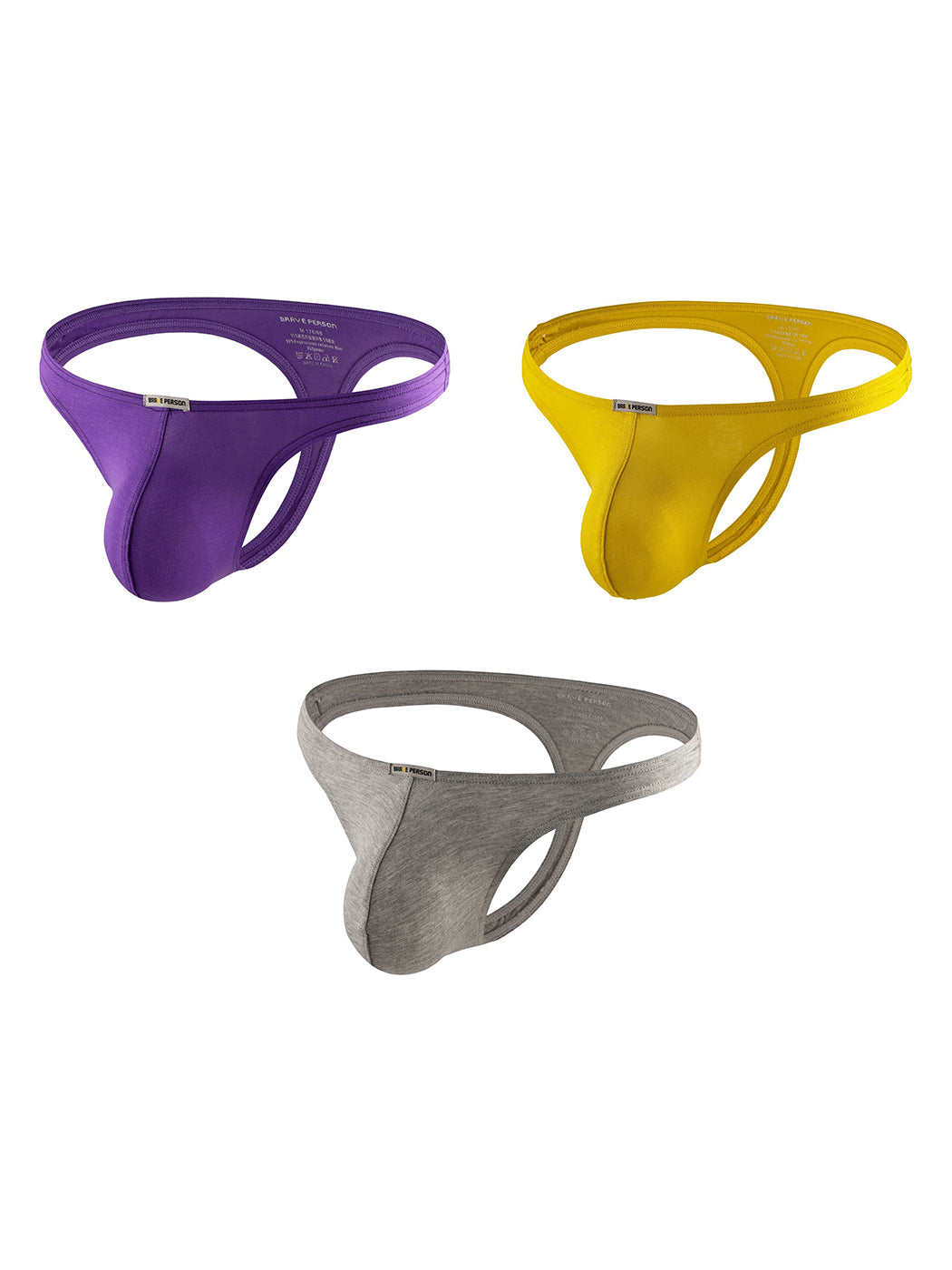 3-Pack Men's Simpls T-back Thong