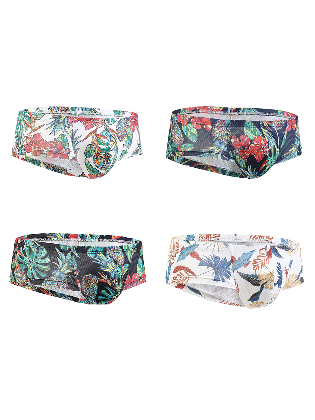 Men's Printed U Convex Mesh Trunks