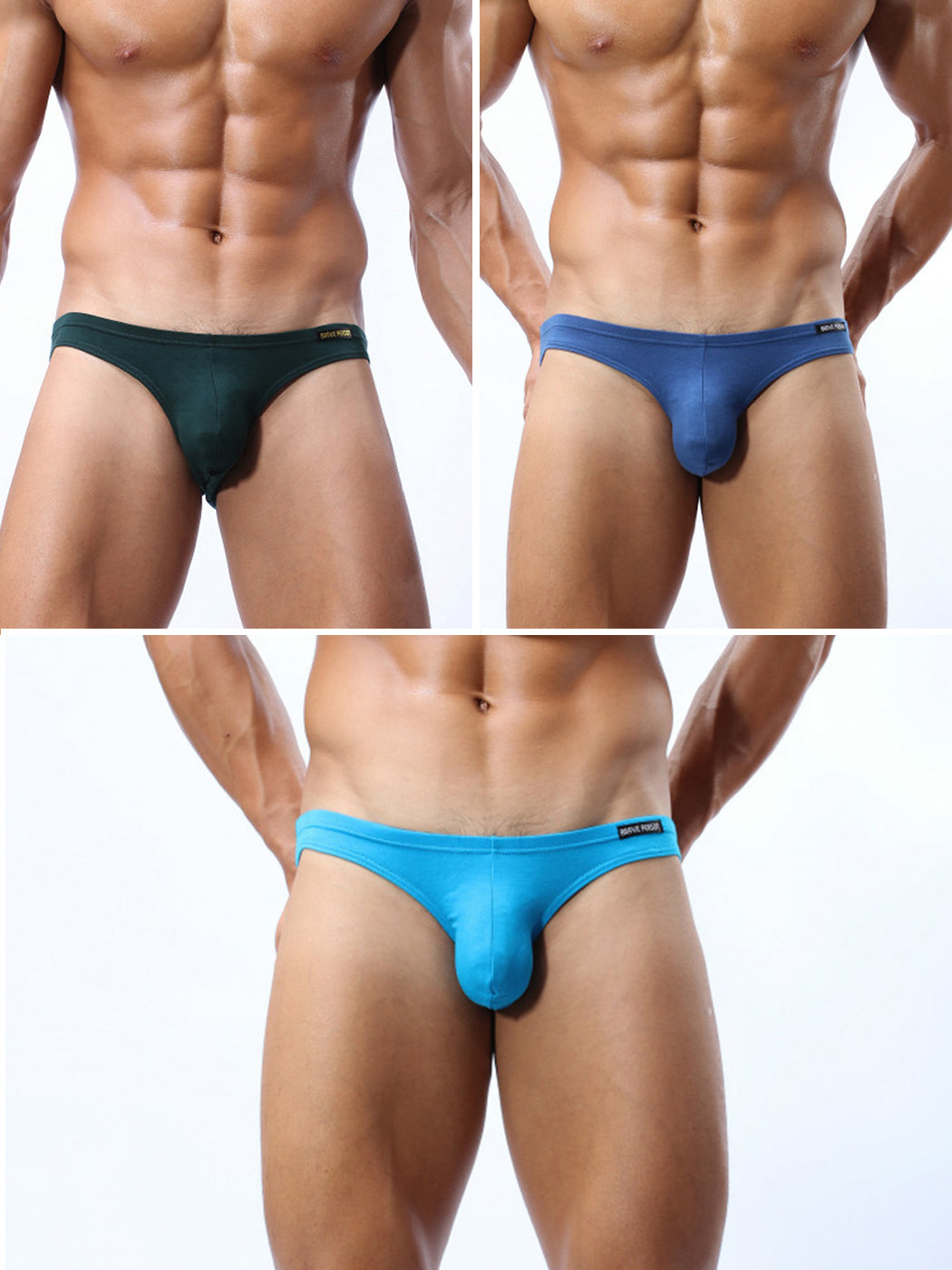 3-Pack Men's Sexy Modal Simples Bikini