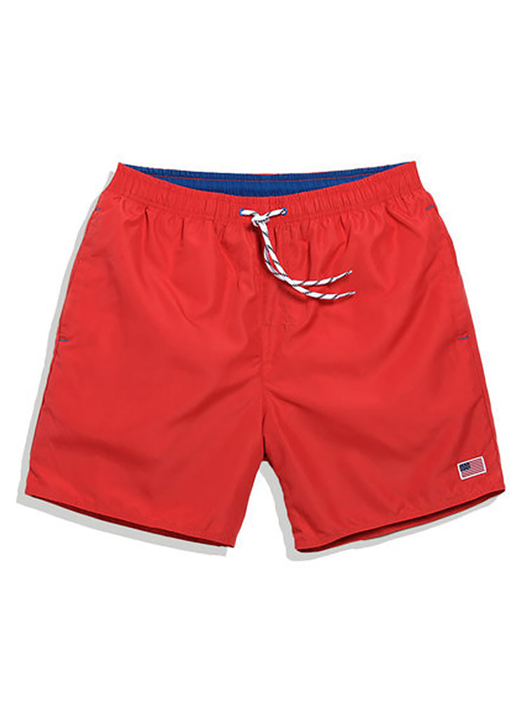Men’s Drawstring Waist Beach Board Shorts