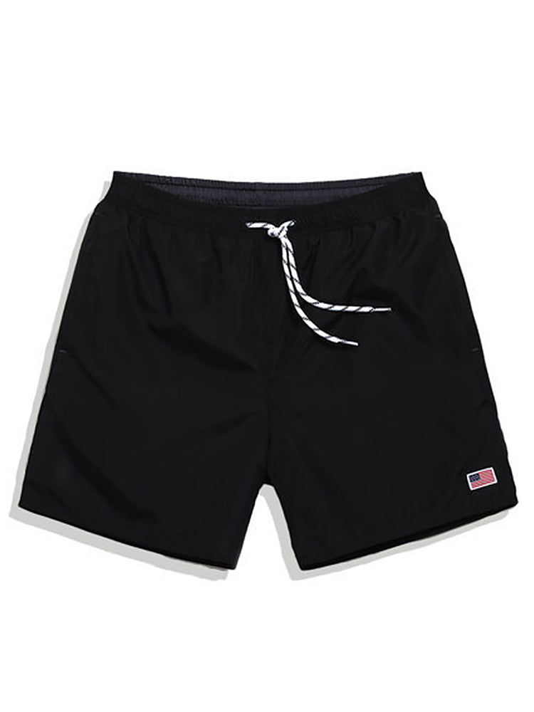 Men’s Drawstring Waist Beach Board Shorts