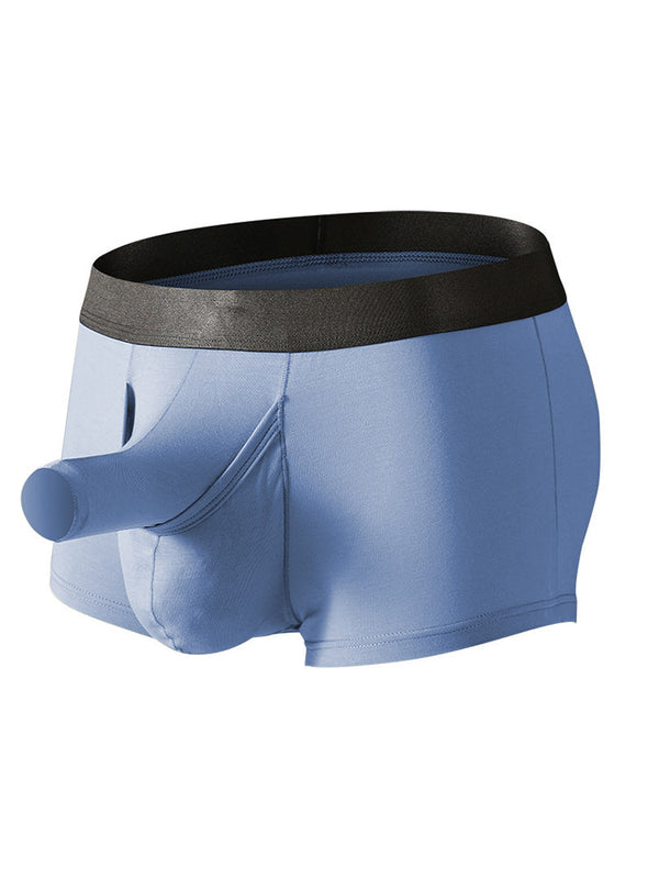 Men’s Dual Ball Pouch Trunks With Fly Front