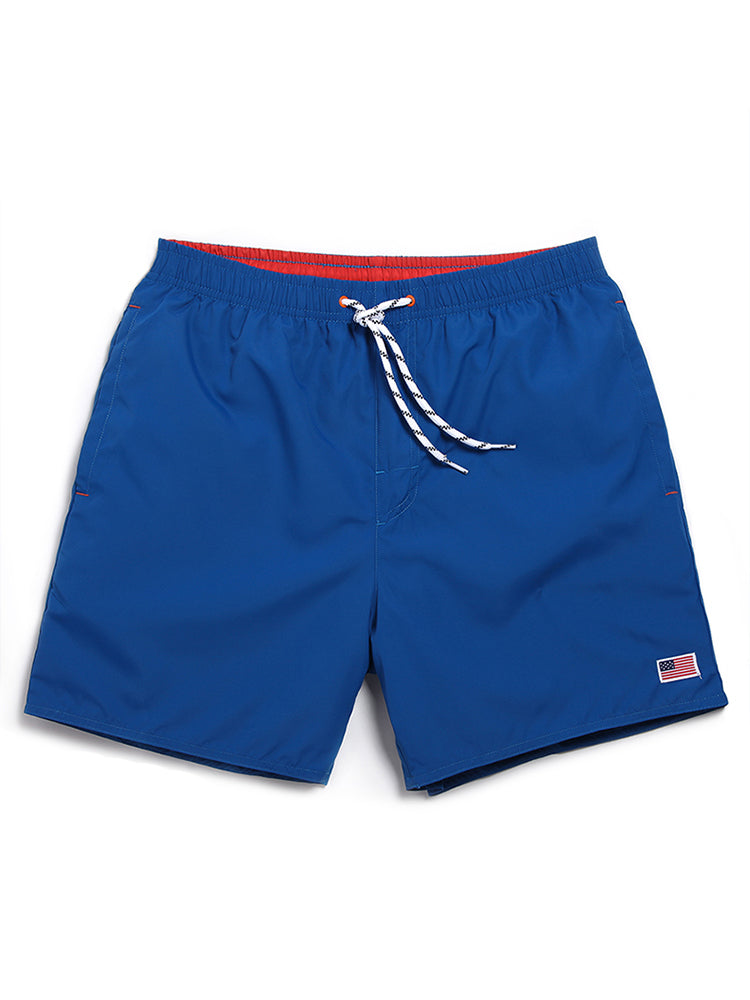 Men’s Drawstring Waist Beach Board Shorts