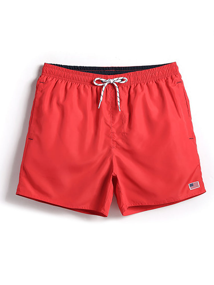 Men’s Drawstring Waist Beach Board Shorts