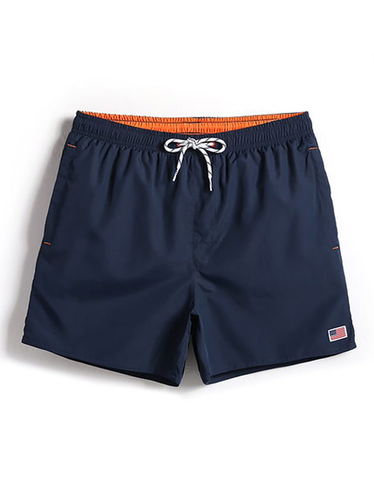Men’s Drawstring Waist Beach Board Shorts