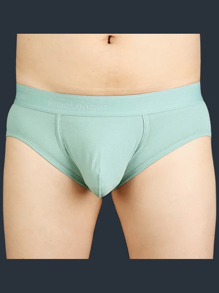 FreeLonger Men’s Microfibre Cotton Big Pouch Trunks
