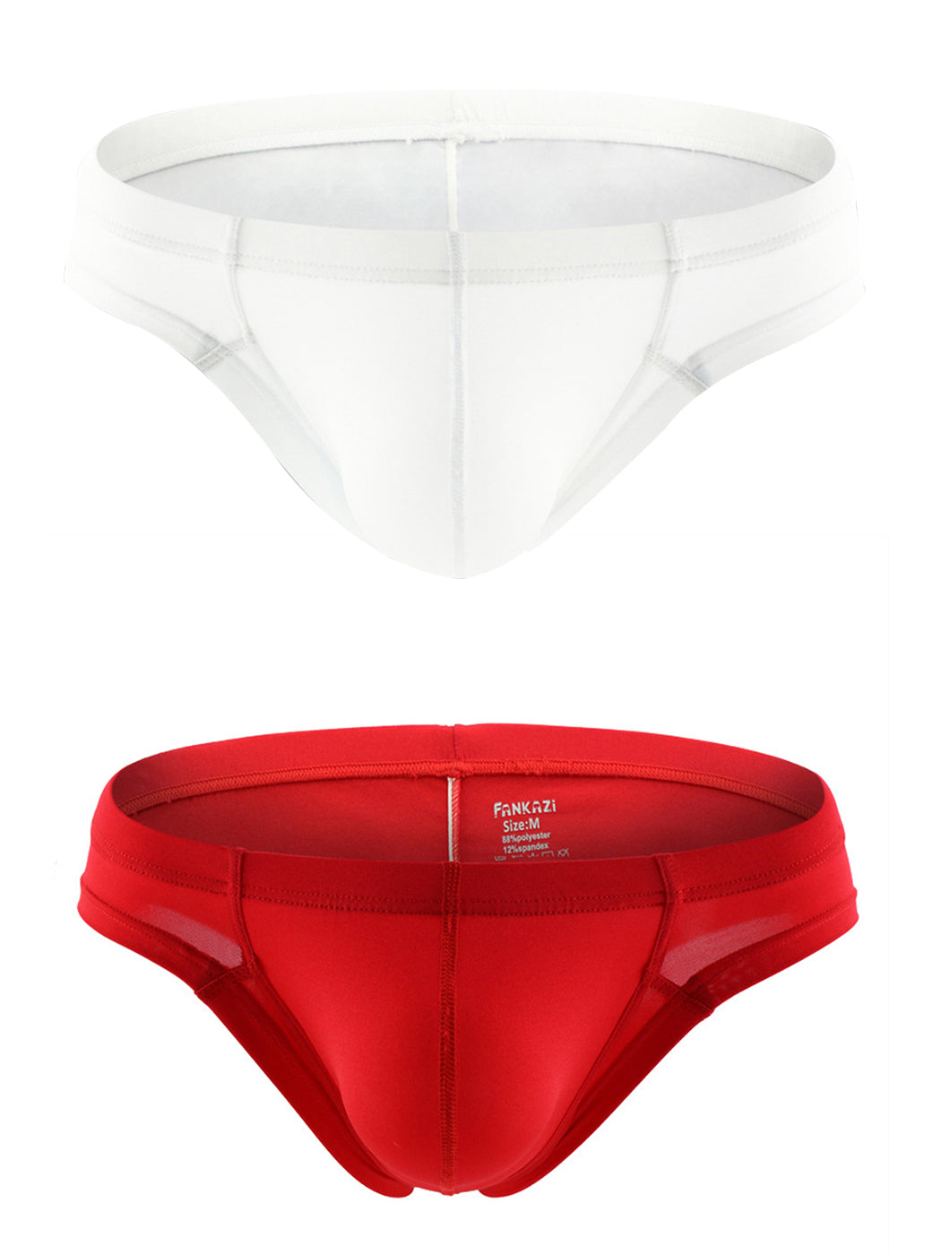 2-Pack Men's Simple 3D Pouch Briefs