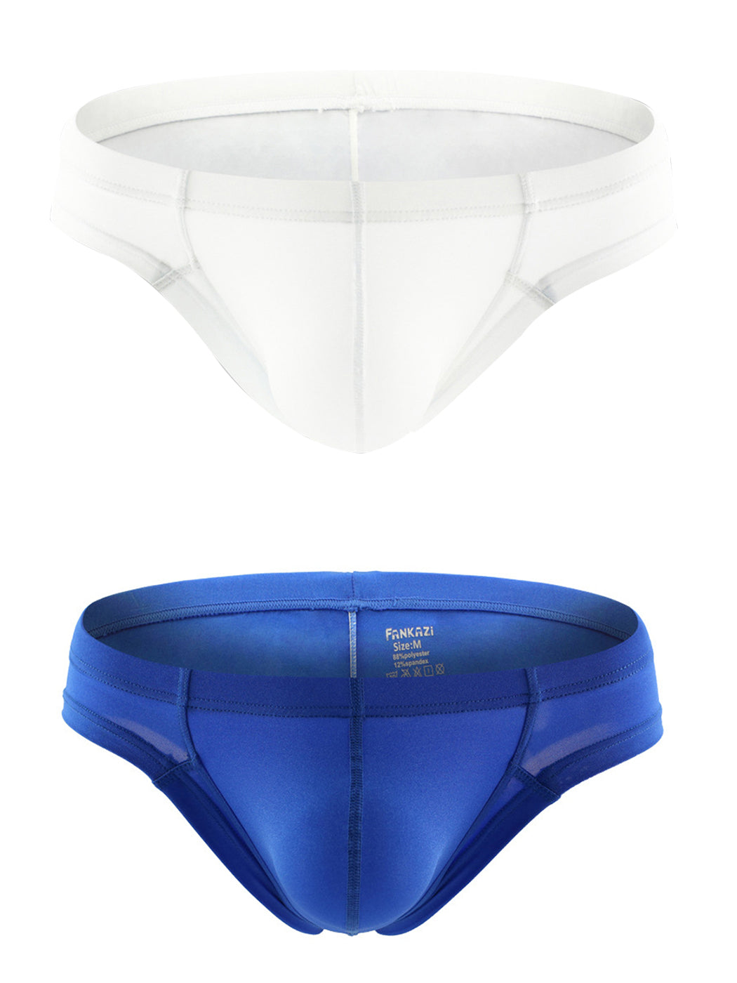 2-Pack Men's Simple 3D Pouch Briefs