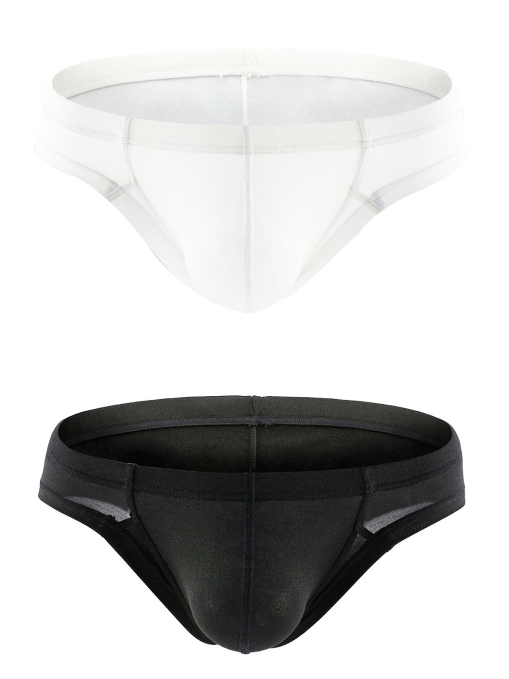 2-Pack Men's Simple 3D Pouch Briefs