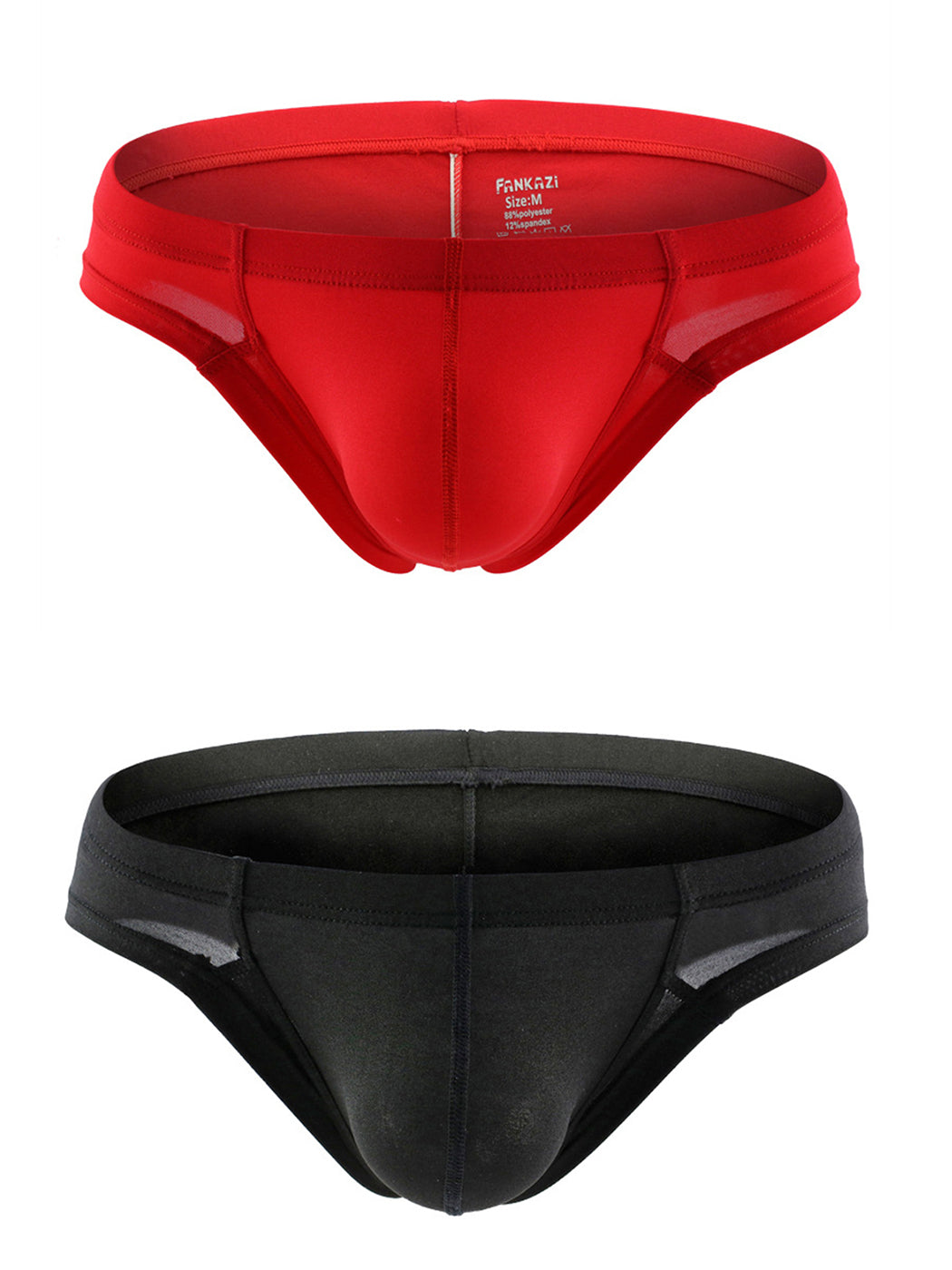 2-Pack Men's Simple 3D Pouch Briefs
