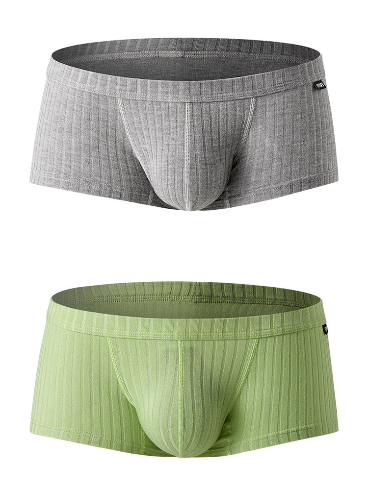Men's Threaded Fabric U-Raised Low Rise Trunks