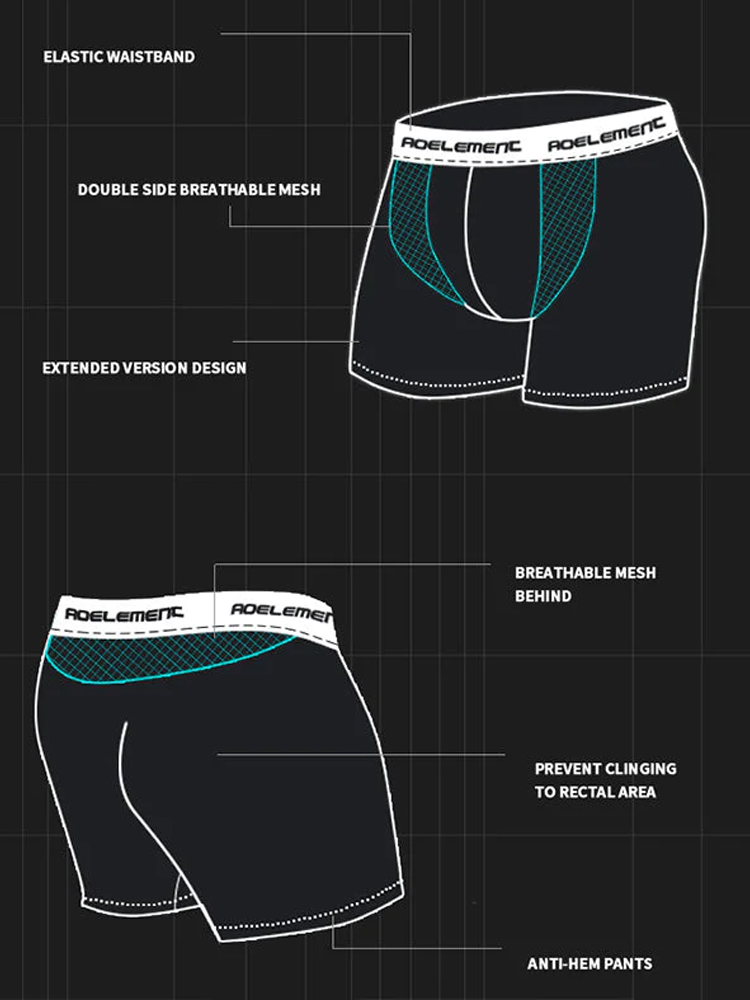 Men's Modal Sport Performance Boxers Briefs