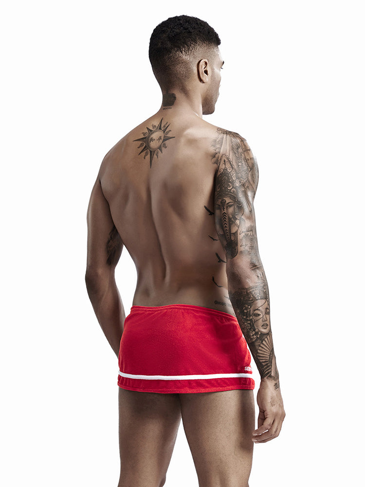 Leisure Side Slit Shorts With Inner Support Pouch