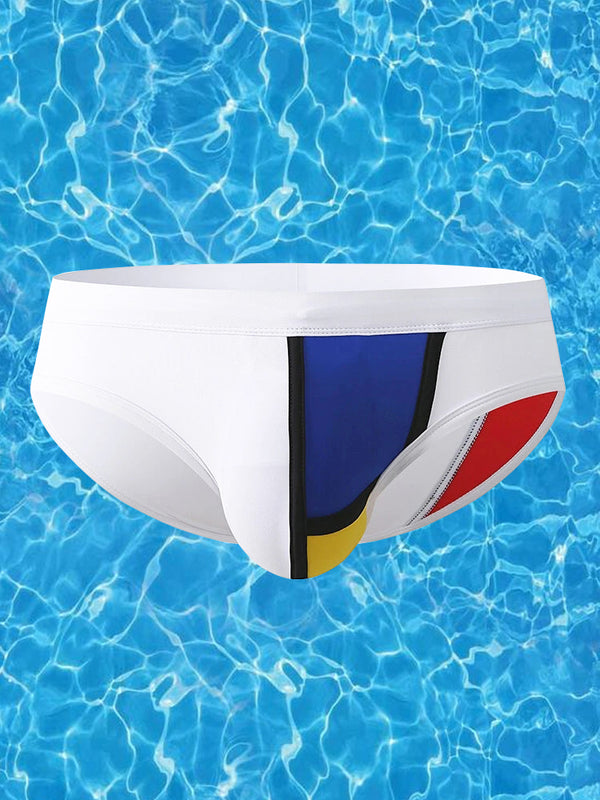 Mens Sexy Bulge Pouch Paded Swim Briefs