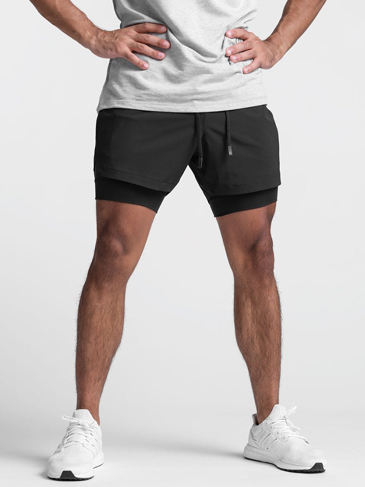 Men's Quick Dry Athletic Shorts With Phone Pockets