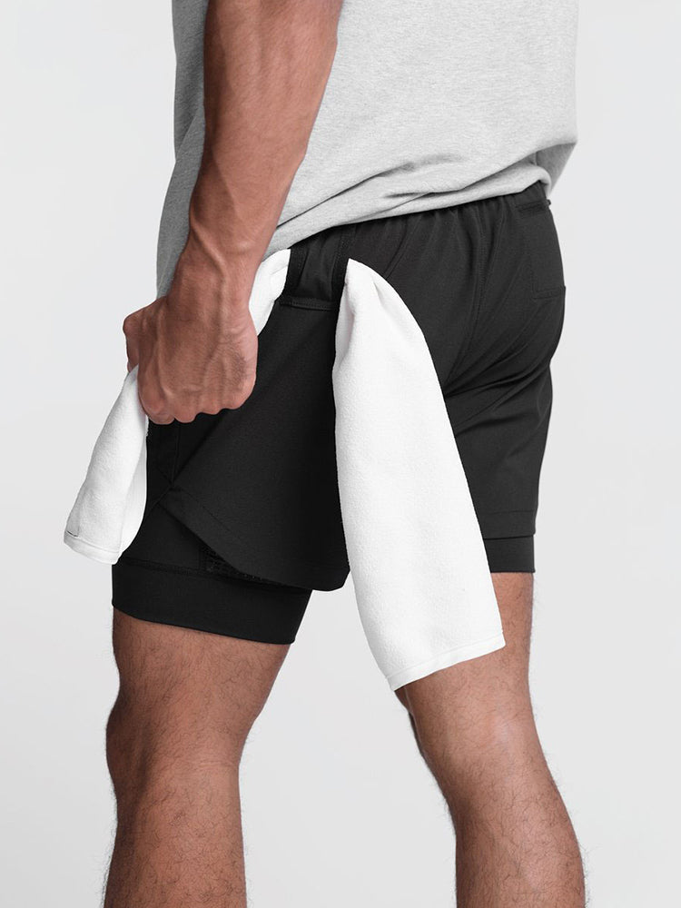 Men's Quick Dry Athletic Shorts With Phone Pockets