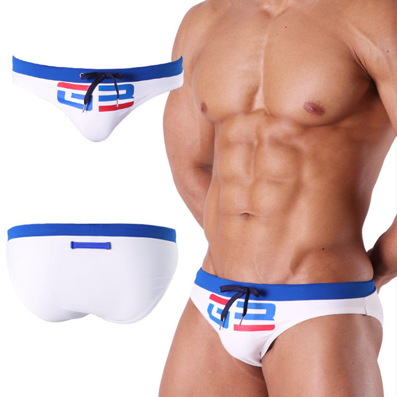 Men’s Comfy Bikinis Letter Printed Swimsuit