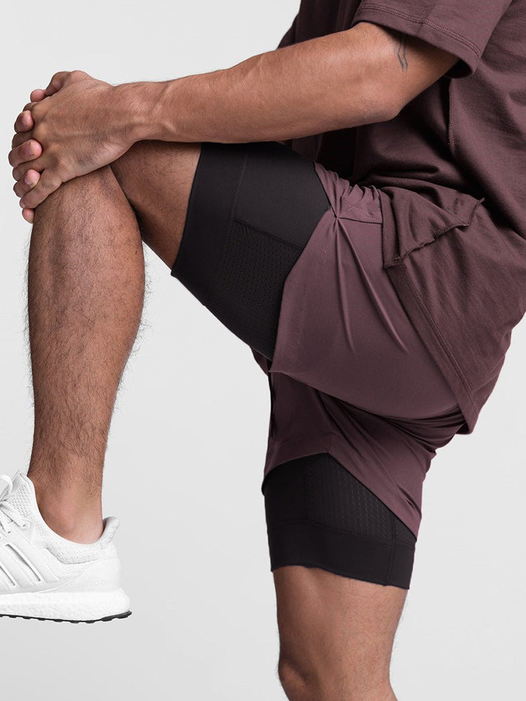 Men's Quick Dry Athletic Shorts With Phone Pockets