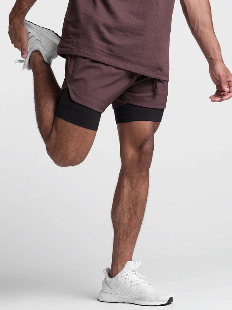 Men's Quick Dry Athletic Shorts With Phone Pockets