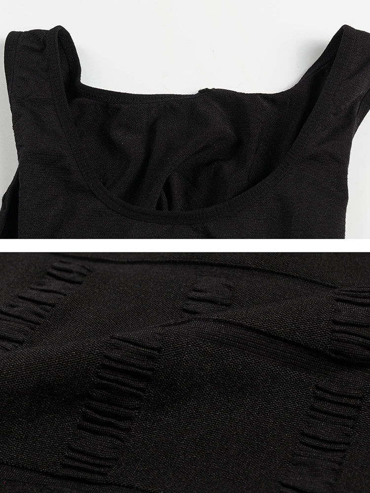 Mens Waist Body Shaper Vest T-Shirt Tank Tops
