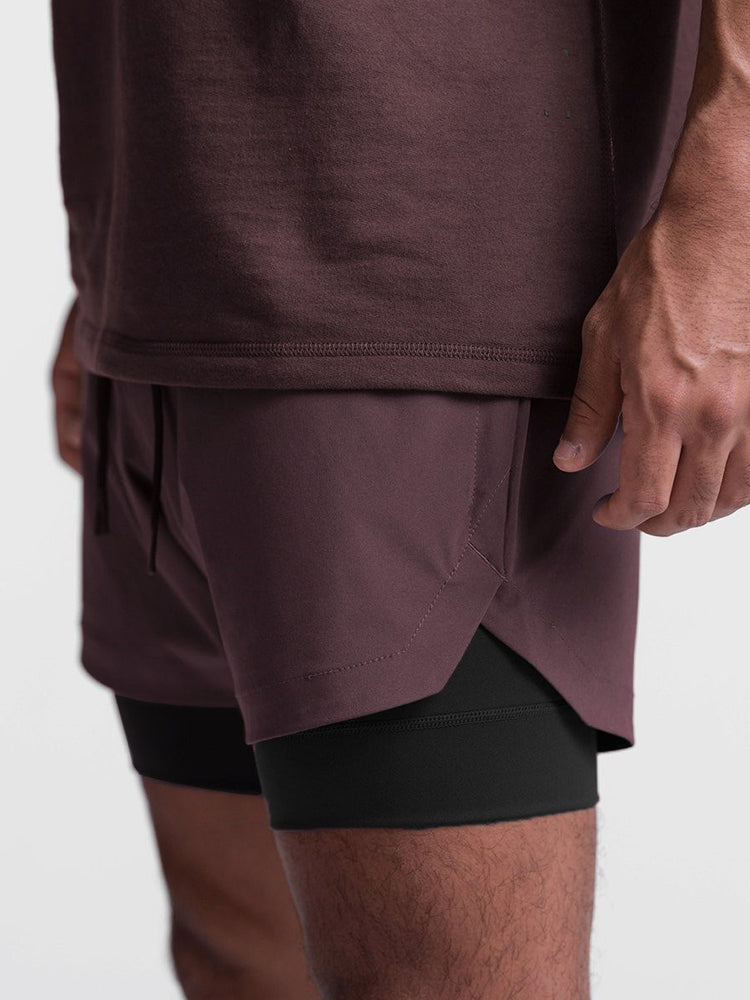 Men's Quick Dry Athletic Shorts With Phone Pockets