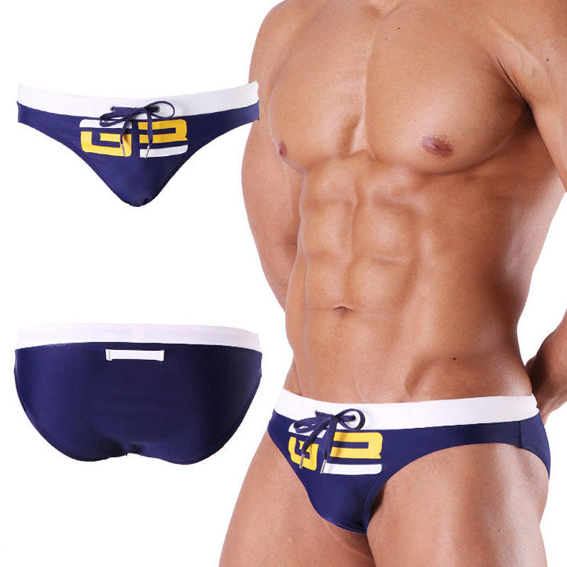 Men’s Comfy Bikinis Letter Printed Swimsuit