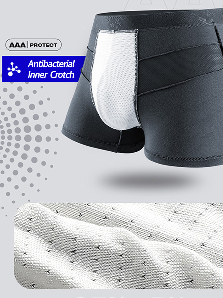 3 Pack Men’s Breathable Splicing Mesh Trunks