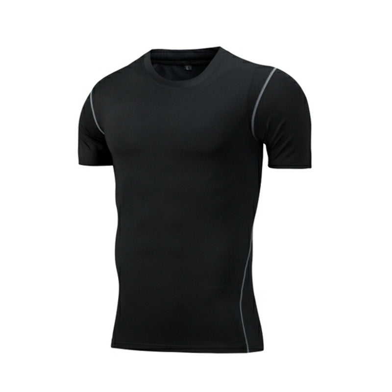 Men's Short-sleeved Tights Fitness Quick-drying Breathable T-shirt