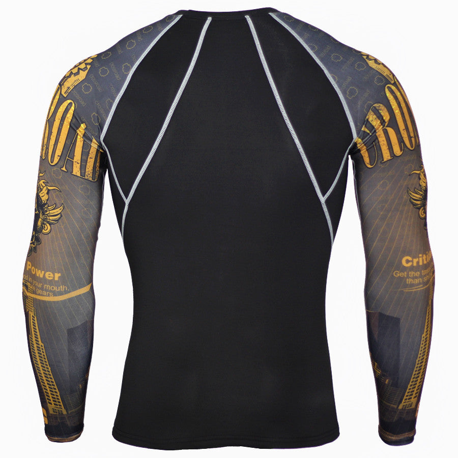 Mens Breathable Sport Long Sleeve T-Shirt