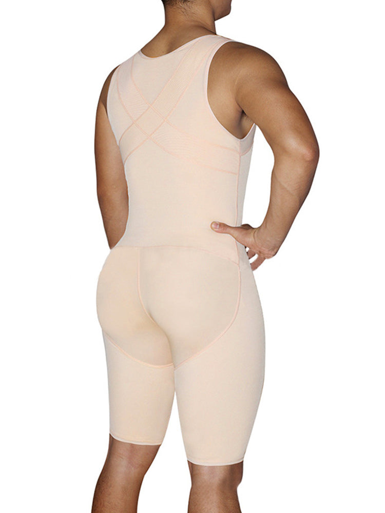 Men’s Abdomen Body Shaper Legs Control Bodysuit