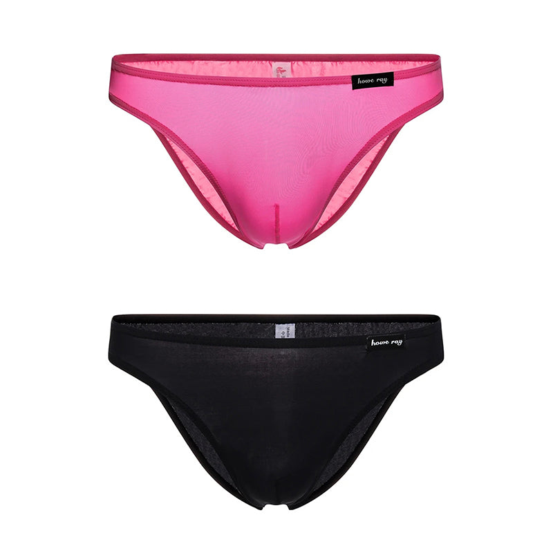 2-Pack Men's Ultra-thin Ice Silk Briefs