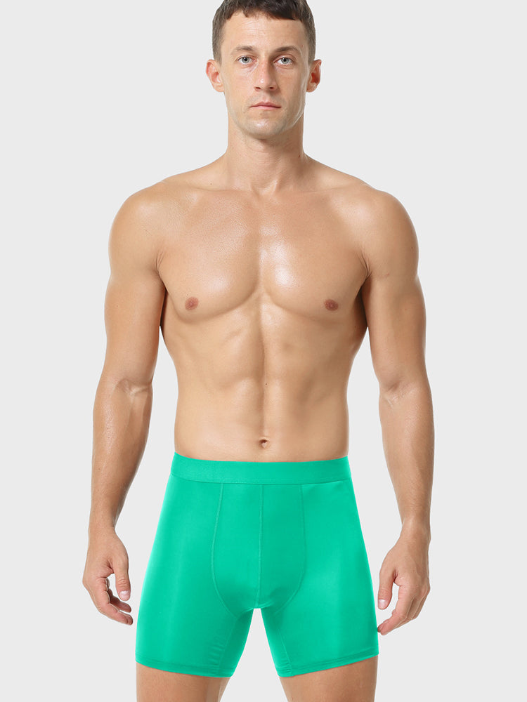 3 Pcs Ice Silk Breathable Sports Boxers Briefs